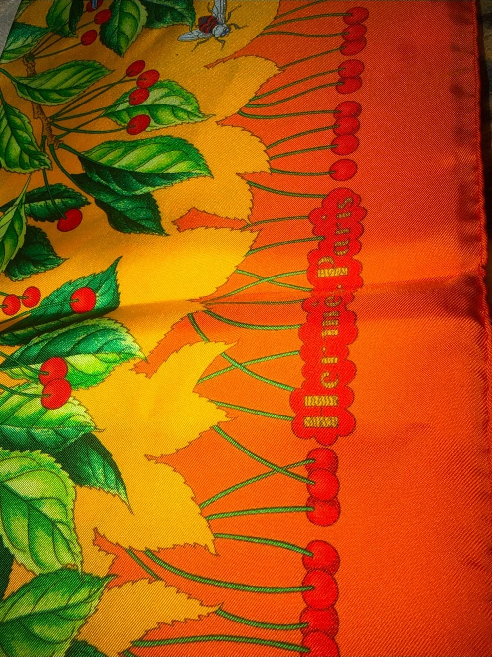 Hermes silk scarf